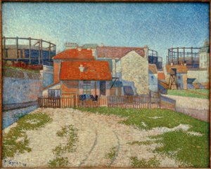 The Gasometers, Clichy by Paul Signac