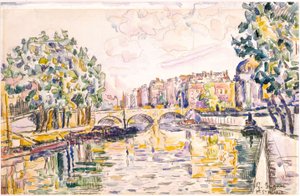 Pont St. Michel by Paul Signac