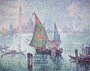 The Green Sail, Venice by Paul Signac