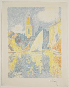 The Port of St. Tropez by Paul Signac