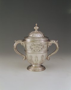 Two-handled cup and cover, 1730-31