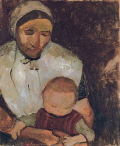 Seated Woman with Child on Her Lap