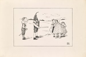Children Playing Soldiers by Pauline Ebner