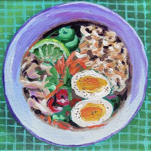 Colorful Ramen Bowl by Pauline Wegman | Key and Sea Creative