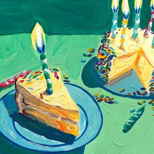 Festive Cake Slices by Pauline Wegman | Key and Sea Creative
