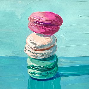 Sweet Macaron Tower by Pauline Wegman | Key and Sea Creative