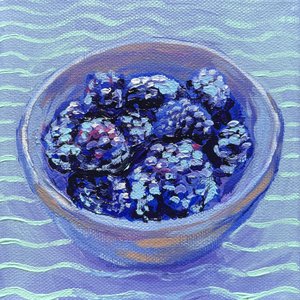 Vibrant Blackberries In Bowl