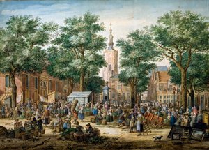 The Big Green Market in The Hague, 1769