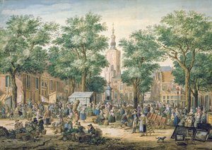 Market in The Hague, 1769