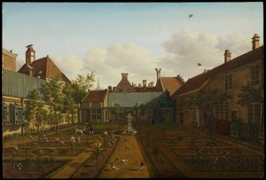 View of a town house garden in The Hague, 1775 