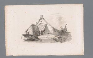 View of a House in a Hilly Landscape (Principles of Landscapes) by Paulus Lauters
