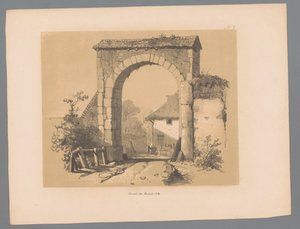 View of a City Gate by Paulus Lauters