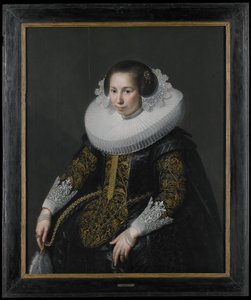 Portrait of Catharina van Voorst by Paulus Moreelse