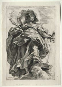 St. Catherine in the Clouds by Paulus Moreelse