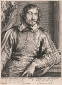 Caesar Alexander Scaglia Abbas Staphardae et Mandanices by Paulus Pontius