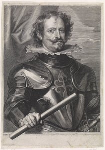 Portrait of Diego Felipez de Guzmán, Marquis of Leganés by Paulus Pontius