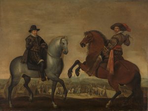Princes Maurits and Frederik Hendrik on Horseback