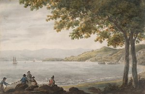 Shad Fishermen on the Shore of the Hudson River, 1811-ca. 1813 by Pavel Petrovic Svin