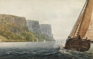 The Packet Mohawk of Albany Passing the Palisades by Pavel Petrovic Svin