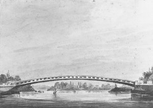 The Upper Bridge over the Schuylkill, Philadelphia—Lemon Hill in the Background by Pavel Petrovic Svin
