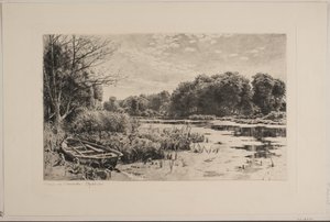 The Pond at Strandmøllen by Peder Monsted