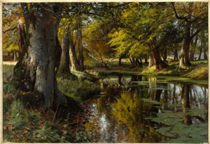 P. Mönsted, Late Summer by the Forest Stream