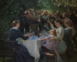 Hip, Hip, Hurrah! by Peder Severin Krøyer