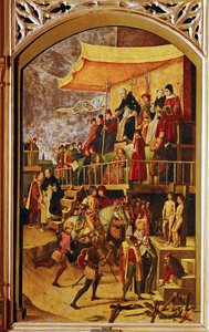 Auto-da-fé of St. Domingo de Guzman by Pedro Berruguete