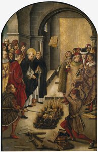 The Disputation between Saint Dominic and the Albigensians by Pedro Berruguete
