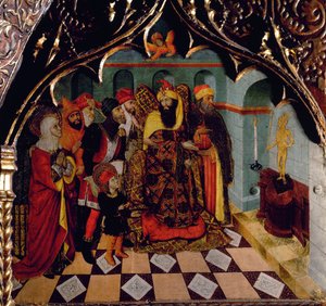 Altarpiece of Sant Quirze de Galliners (detail) by Pedro García de Benabarre
