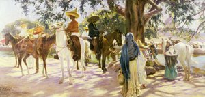 Market Day at San Gabriel, Mexico (1909)