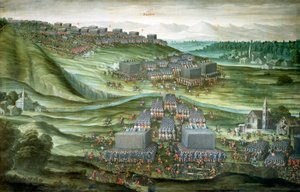 Deployment of troops in White Mountain in first phase of Battle of White Mountain on 7-8 November 1620