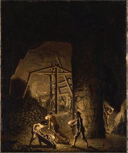 A Gallery in the Copper Mines of Falun by Pehr Hilleström