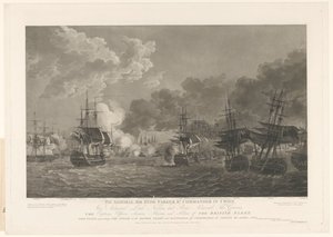 View of the Battle of Copenhagen, 1801 by Peltro William Tomkins