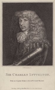 Sir Charles Lyttelton, English Politician and Colonial Governor of Jamaica (engraving) by Peltro William Tomkins