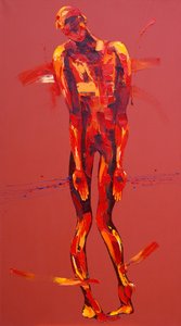 Simon Carries the Cross of Jesus - Station 5 by Penny Warden