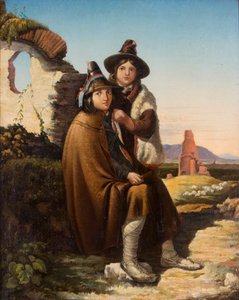 Italian Goatherds, 1820-1885 by Penry Williams