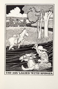 The Ass Loaded with Sponges, from Fontaine Fables