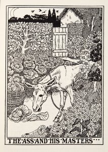 The Ass and his Masters, from Fontaine Fables