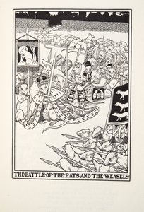 The Battle of the Rats and the Weasels, from Fontaine Fables, pub. 1905 by Percy J. Billingshurst