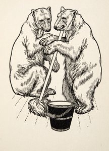 The Bear Cubs, from A Hundred Anecdotes of Animals, pub. 1924 by Percy J. Billingshurst