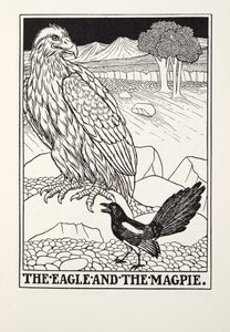The Eagle and the Magpie, from Fontaine Fables by Percy J. Billingshurst