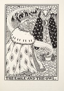 The Eagle and the Owl, from Fontaine Fables, pub. 1905 by Percy J. Billingshurst