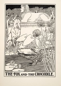 The Fox and the Crocodile, from A Hundred Fables of Aesop by Percy J. Billingshurst