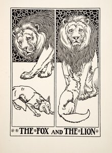 The Fox and the Lion, from A Hundred Fables of Aesop, pub. 1903 by Percy J. Billingshurst