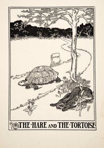 The Hare and the Tortoise, from A Hundred Fables of Aesop