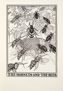 The Hornets and the Bees, from Fontaine Fables, pub. 1905 by Percy J. Billingshurst