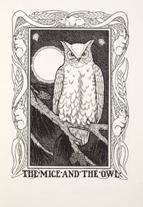 The Mice and the Owl, from Fontaine Fables, pub. 1905