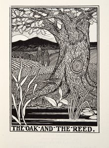 The Oak and the Reed, from Fontaine Fables