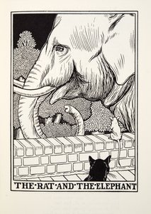 The Rat and the Elephant, from Fontaine Fables